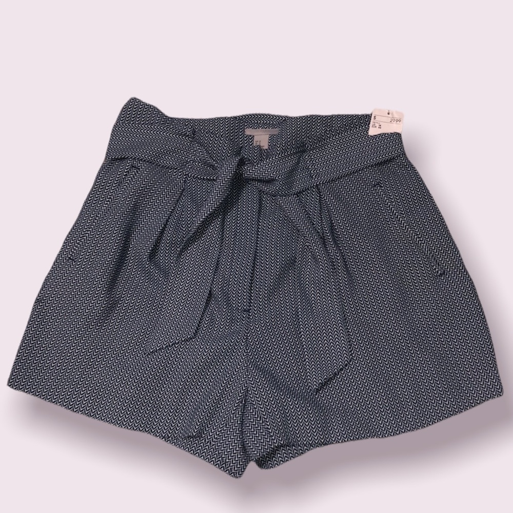 H&M Navy Patterned Women Shorts - never worn